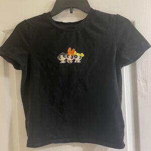 Black Power Puff Girls Crop Top